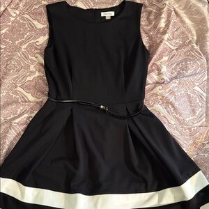 Calvin Klein Black Dress with White Trim​